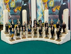 Vintage Marx Toys United States Presidents Set of 37 w/ Stand