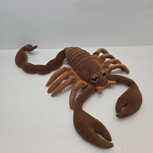 Juguete de peluche suave Nature Planet marrón escorpión 22" RARO retirado coleccionable - Imagen 1 de 5