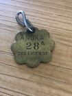Anoka Minnesota 1954 Dog Tag license plate - unusual Flower Shape Number 28