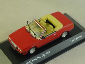 1:43 Maserati Biturbo Cabriolet Red MINICHAMPS 400123530 Boxed New 1 Of 3024 - Picture 1 of 2
