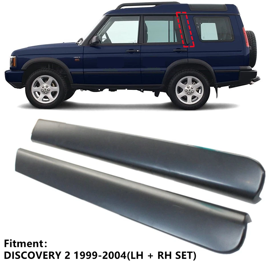 FOR LAND ROVER DISCOVERY II C Pillar POST FINISHER DOOR TRIM MOLDING W/ SCREWS Foto 1 de 4