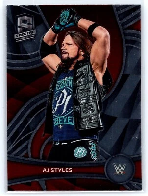 2022 Panini Chronicles Spectra WWE  Premium Base #379 AJ Styles RAW - Image 1 of 2