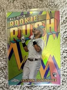 2024 Topps Chrome All Etch Rookie Rush CERR-10 Jasson Dominguez Yankees RC SP - Picture 1 of 2