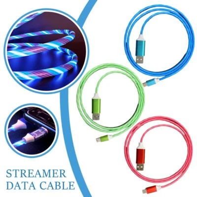 LED 100CM Fast Charge Type C USB Cable Cord For Galaxy S21 S22 S20 S23 S10 V3J7 - Image 1 of 4