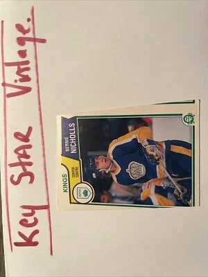 1983/84 O-PEE-CHEE NHL 🏒 TARJETA 160 BERNIE NICHOLLS ROOKIE + OPC Miss Cut RARO Foto 1 de 4