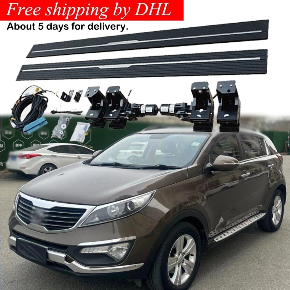 Tabla de correr eléctrica desplegable Nerf Bar lateral apta para Kia Sportage 2012-2017 Foto 1 de 4