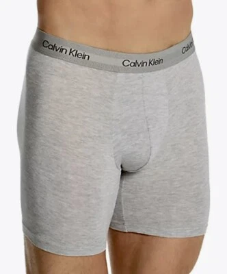 CALVIN KLEIN Ultra Soft Modern Modal Grey Boxer Brief Underwear Mens S M L XL - Image 1 of 4