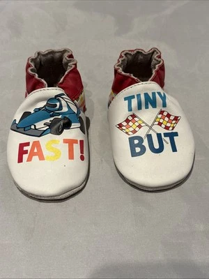 Mini Zapatos Robeez 6-12 Meses Nuevos en Caja Pequeños Pero Rápidos Blancos Nuevos en Caja Foto 1 de 4