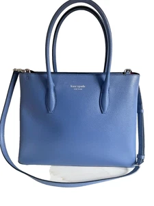 Kate Spade Eva Medium Zip Tote Satchel, Blue New, $409 - Picture 1 of 7