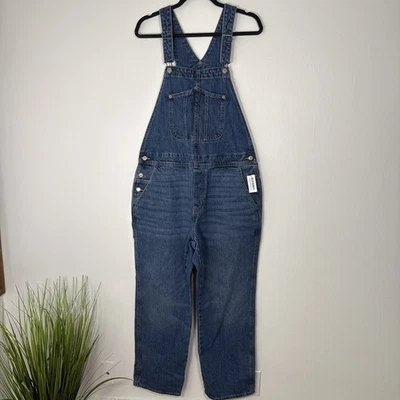 Mono vaquero Old Navy Carpenter para mujer talla 14 utilitario pierna recta cabaña nuevo con etiquetas Foto 1 de 4