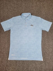 Polo golf uomo Johnnie-O Rennie taglia L Malibu geometrica Torrey Pines Club - Foto 1 di 11