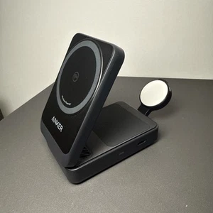 Station de charge 3 en 1 Anker MagGo - Support compatible MagSafe - Légèrement utilisée - Photo 1 sur 3