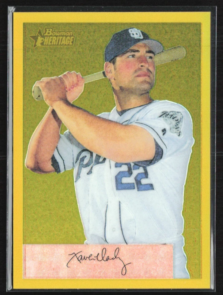 Xavier Nady 2002 Bowman Heritage Gold Chrome Refractor /175 #109BHC San Diego - Image 1 of 2