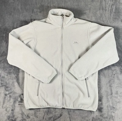 Trespass Fleece Sweater Jacket Women's M Light Gray Full Zip - Image 1 of 4