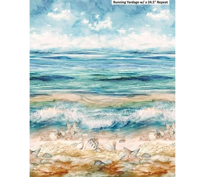 Northcott - The Great Outdoors - Ombre Costeiro - Azul Multi - Imagem 1 de 4