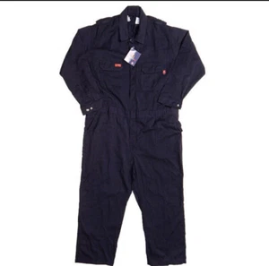 Lapco FR Coveralls Mens Small Regular Navy Blue CVDHF6NY Flame Fire Resistant - Picture 1 of 11