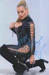 Natalya **HAND SIGNED** 10x8 photo ~ AUTOGRAPHED ~ WWF / WWE - Picture 1 of 1