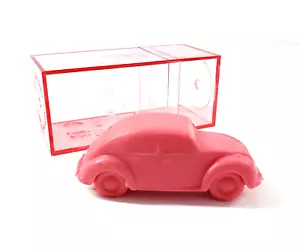 Vintage Laufer Argentina Pink VW Volkswagun Bug Auto Race Car E-Racer Eraser - Picture 1 of 6