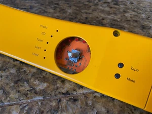 Rega Mira Integrated Amp Front Panel PC Board: RARE YELLOW! - Picture 1 of 8