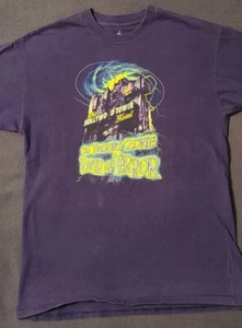 Defunct DISNEYLAND CALIFORNIA ADVENTURE TOWER OF TERROR T SHIRT Youth XL Blue - Picture 1 of 7