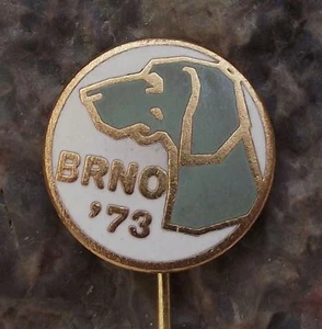 1973 International Dog Breeders Club Show Event Brno Pointer Breed Pin Badge - Picture 1 of 5