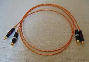 2 piedi 20 cavi di interconnessione audio AWG RCA Kapton rame placcato argento - Foto 1 di 10