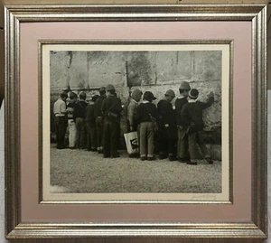 Vintage JAMES GITLITZ Children Pray at WAILING WALL Jerusalem ISRAEL Photograph - Picture 1 of 11