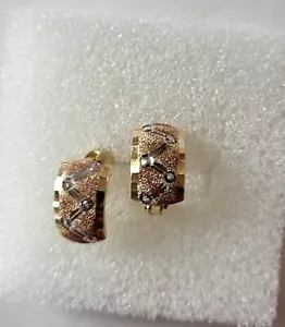 More details for brand new 18carat yellowgold 1.56grams earring 100%hallmarked guarantee 750/000