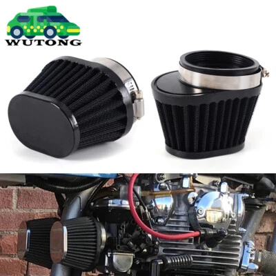 2x 51mm Air Intake Filter Cleaner Pod For Yamaha V Star 1100 XVS1100 Custom - Image 1 of 4