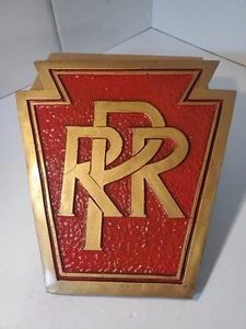 PRR Pennsylvania Railroad Plaster Cast Replica Sign Plaque Walter Lee - Picture 1 of 4