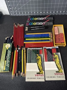Vintage Lot - Venus Col-erase Buntstifte (67) meist neu - Bild 1 von 8