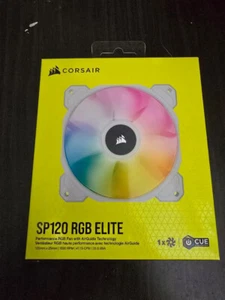 CORSAIR iCUE SP120 RGB Elite Performance White PWM Single Fan - Photo 1/1