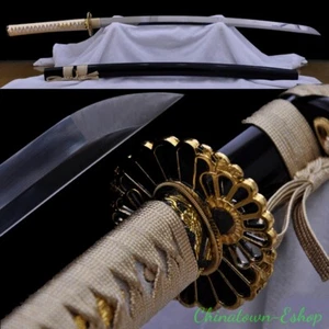 Hand Forged Japanese Samurai Sword Katana 1060 Steel Sharp Blade #2160 - Picture 1 of 24