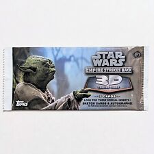 Topps Star Wars Empire Strikes Back 3D Trading Cards Pack 2010 Factory Sealed