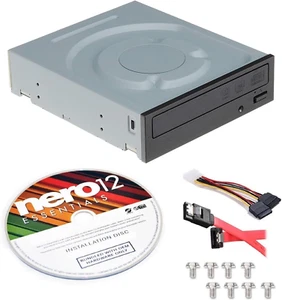 Lite-On Super Allwrite IHAS124-04-KIT 24X DVD+/-RW Dual Layer Burner + Nero 12 E - Picture 1 of 12