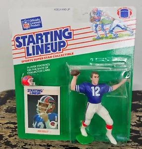 RAR 🚨 NEU 1988 Kenner Startaufstellung Jim Kelly Buffalo Bills Figur & Karte - Bild 1 von 7
