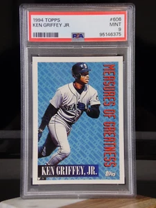 1994 TOPPS KEN GRIFFEY JR. #606 MEASURES OF GREATNESS BASEBALL CARD | PSA 9 MINT - Picture 1 of 3