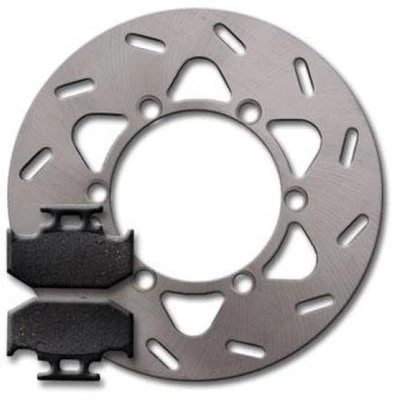 Rotor de disco de freno trasero Kawasaki + pastillas KDX 220 KDX220R (1997-2005) NUEVO Foto 1 de 3