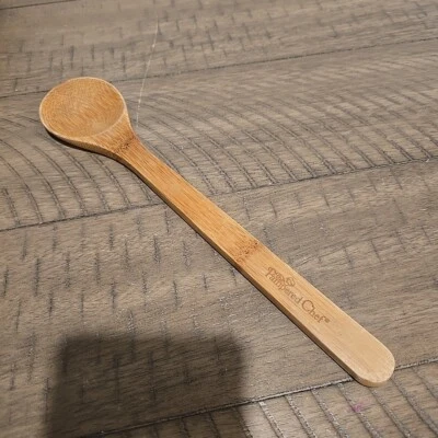 PAMPERED CHEF 12" long round bowl Wooden Spoon Bamboo wood spoon - Image 1 of 4