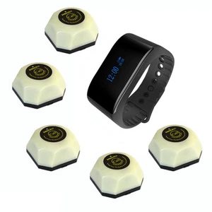 Sistema de llamadas inalámbrico SINGCALL 1 reloj impermeable, 5 buscapersonas camareras resaturante - Imagen 1 de 11