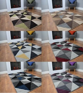 Grey Ochre Large Small Rugs Mat Living Room Big Multi Floor Carpet Hall Cheap - Picture 1 of 25