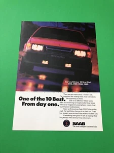 1988 1989 SAAB 9000 VINTAGE ORIGINAL PRINT AD ADVERTISEMENT PRINTED - Picture 1 of 1