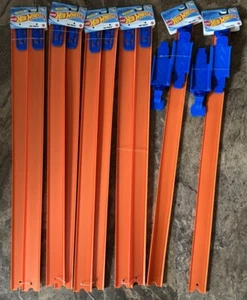 Hot Wheels Track Lot - 4 Sets of 48” Straight Tracks = 16 Ft & 2 Loops Mattel - Picture 1 of 6