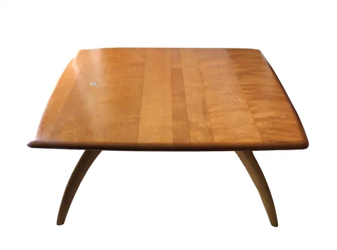 Vtg Heywood Wakefield Square Coffee Table Midcentury Modern Retro 36 x 36 x 16" Cover