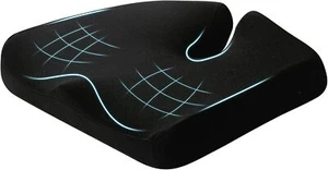 Cuscino sedia ufficio seduta ortopedica coccige coccige memory foam premium antidolorifico - Foto 1 di 9
