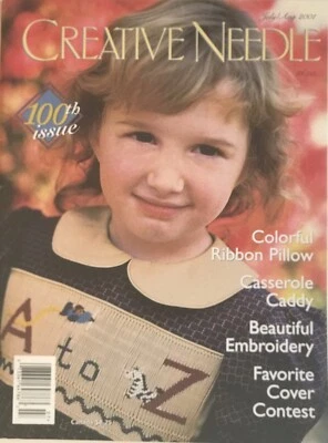 Creative Needle Back Issue Magazine July August 2001 100th Issue Smocking - Image 1 of 4