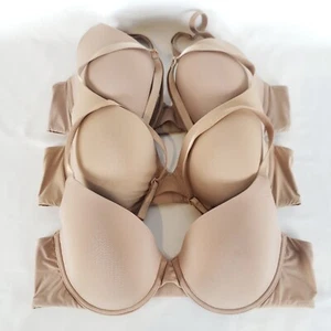 Victoria's Secret Uplift Semi Demi BH 38B verstellbar Bügel 3 Stück Nudes - Bild 1 von 10