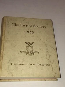 The List Of Society 1956 The National Society Directory D1 - Foto 1 di 12
