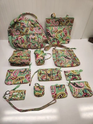 Vera Bradley Tutti Frutti Juego de 12 Piezas Bolso de Hombro de Lona Cartera Bolso de Mano Almuerzo Foto 1 de 4