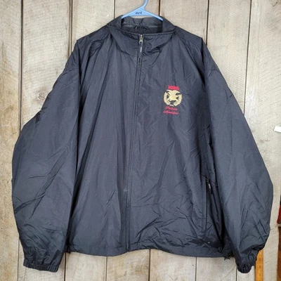 Chaqueta cortavientos NRA bordada Page & Tuttle para hombre XL cremallera completa azul marino nueva con etiquetas Foto 1 de 4